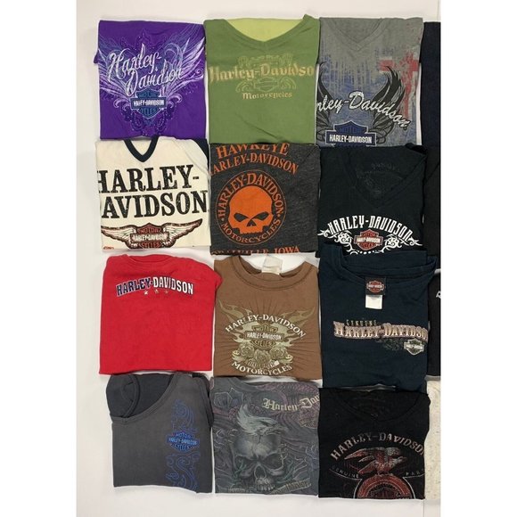 Vintage 90s 00s Harley Davidson Biker Promo Reseller Lot Of 20 Woman’s Mix SZS - Picture 3 of 5